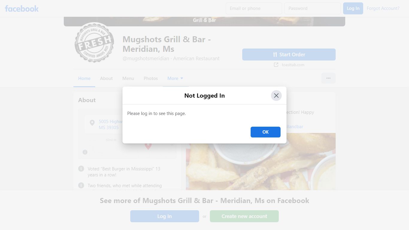 Mugshots Grill & Bar - Meridian, Ms - Home - facebook.com